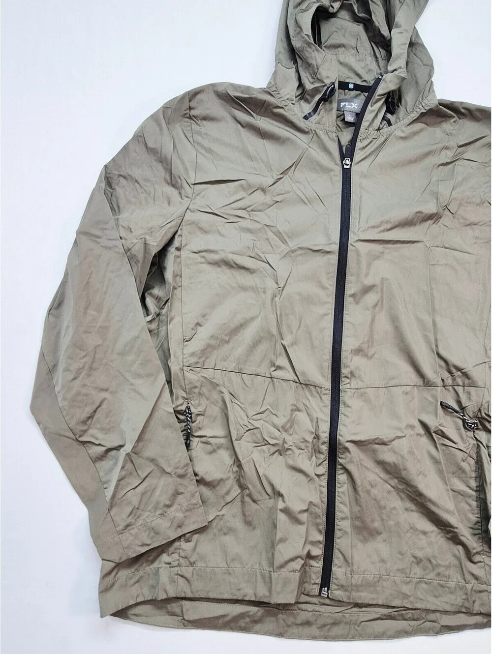 FLX Men's Large Wind/ Rain Resistant Golf Pullover Jacket NWT